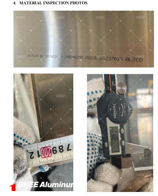 BV 5083 H116 Aluminum Plate Weight Per Piece BV 5083 H116 Aluminum Plate Weight Per Piece